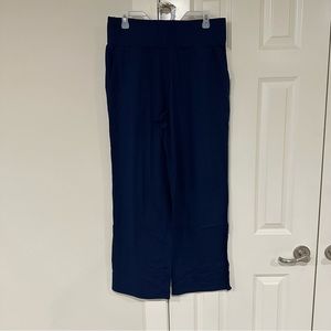 Womens Size Medium Navy Blue Elizabeth & Clarke Straight  Pants